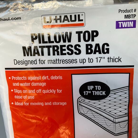 U - HAUL Pillow Top Mattress Bag - Twin MBTP - Picture 2 of 3